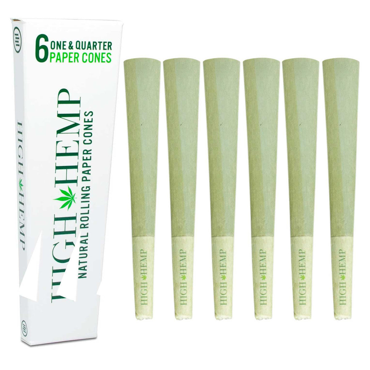 High Hemp Natural Rolling Paper Cones