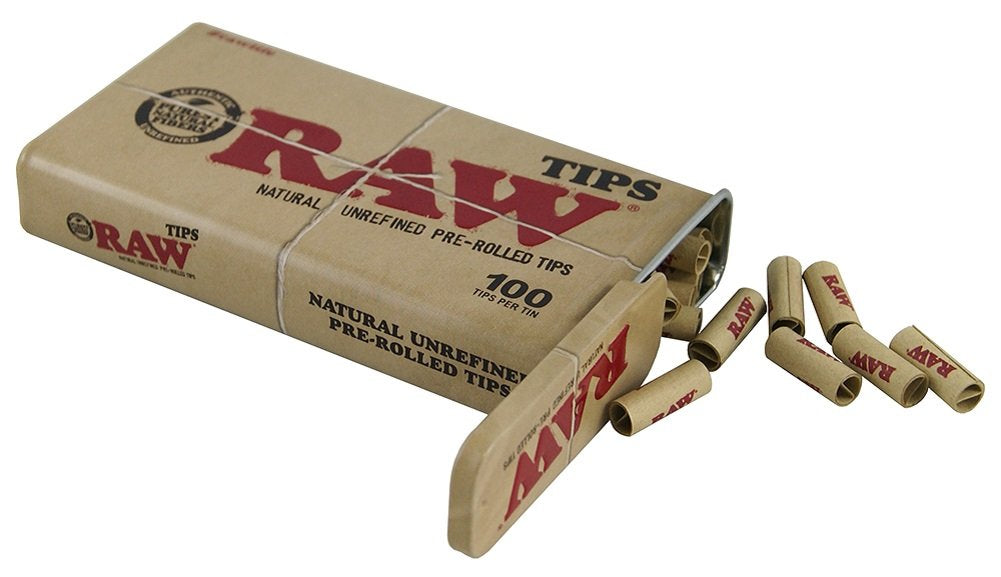 RAW Natural Pre-Rolled Tips 100 Tips