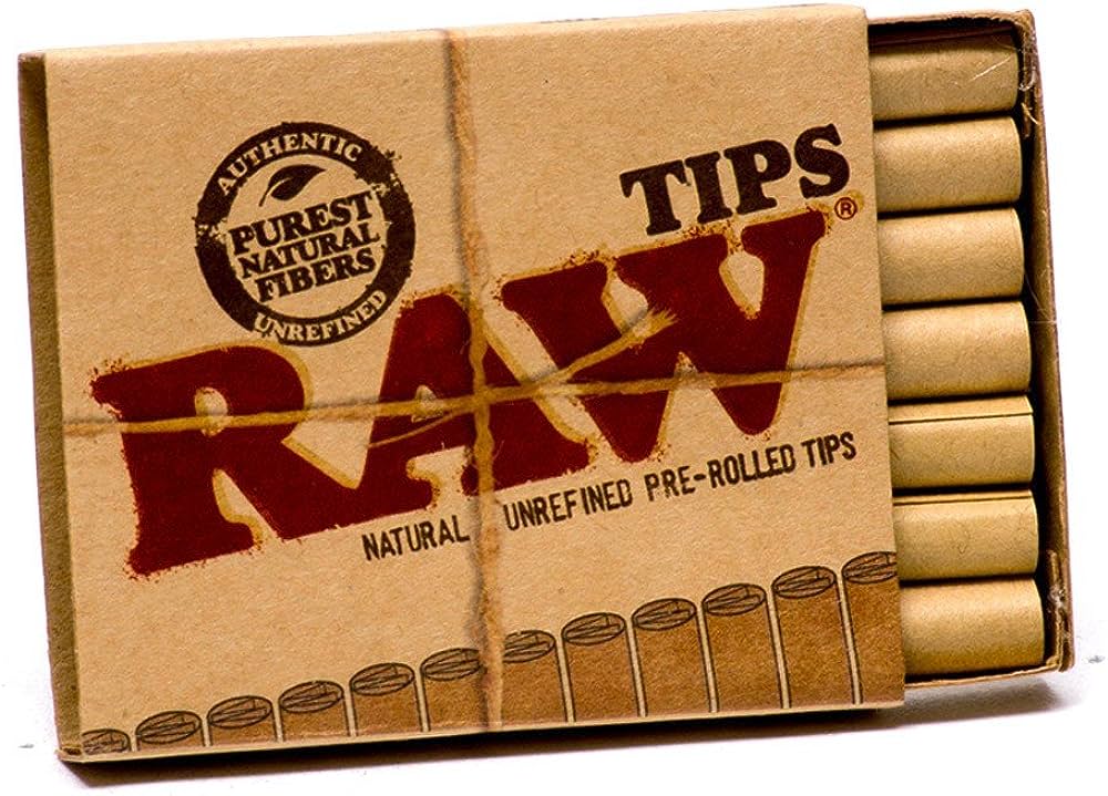 RAW Natural Pre-Rolled Tips 21 Tips