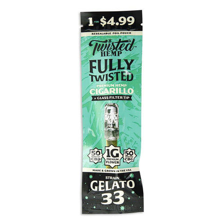 Twisted Hemp Premium Hemp Cigarillo + Glass Filter Tip