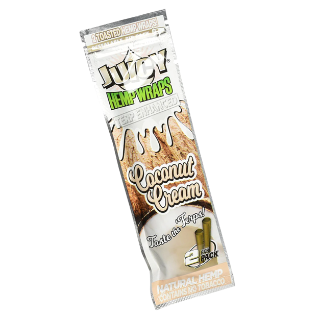 Juicy Natural Hemp Wraps Terp Enhanced 2 Per Pack