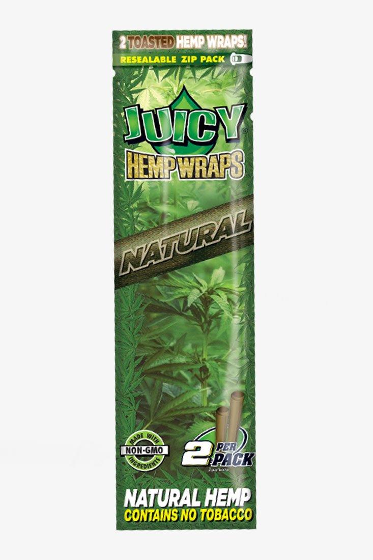 Juicy Natural Hemp Wraps 2 Per Pack