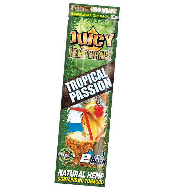 Juicy Natural Hemp Wraps 2 Per Pack