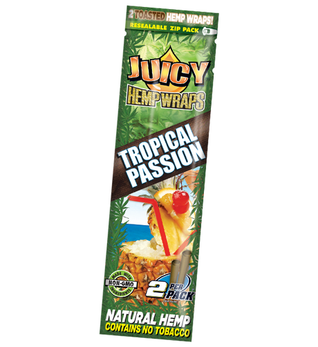 Juicy Natural Hemp Wraps 2 Per Pack