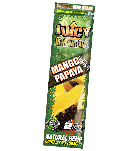 Juicy Natural Hemp Wraps 2 Per Pack