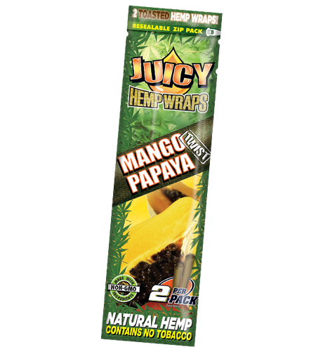 Juicy Natural Hemp Wraps 2 Per Pack