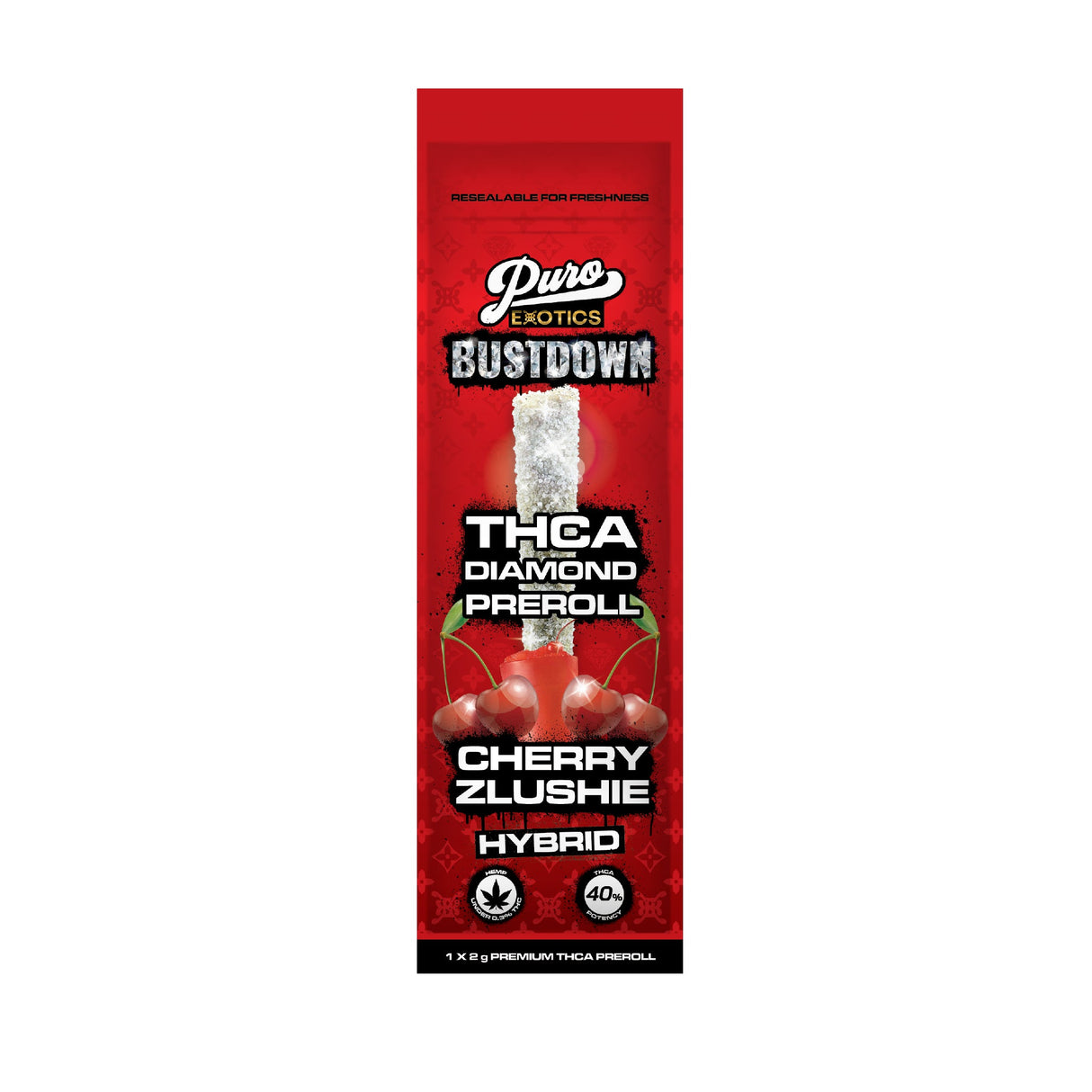 Puro Exotics BustDown THC-A Diamond Preroll - 2g