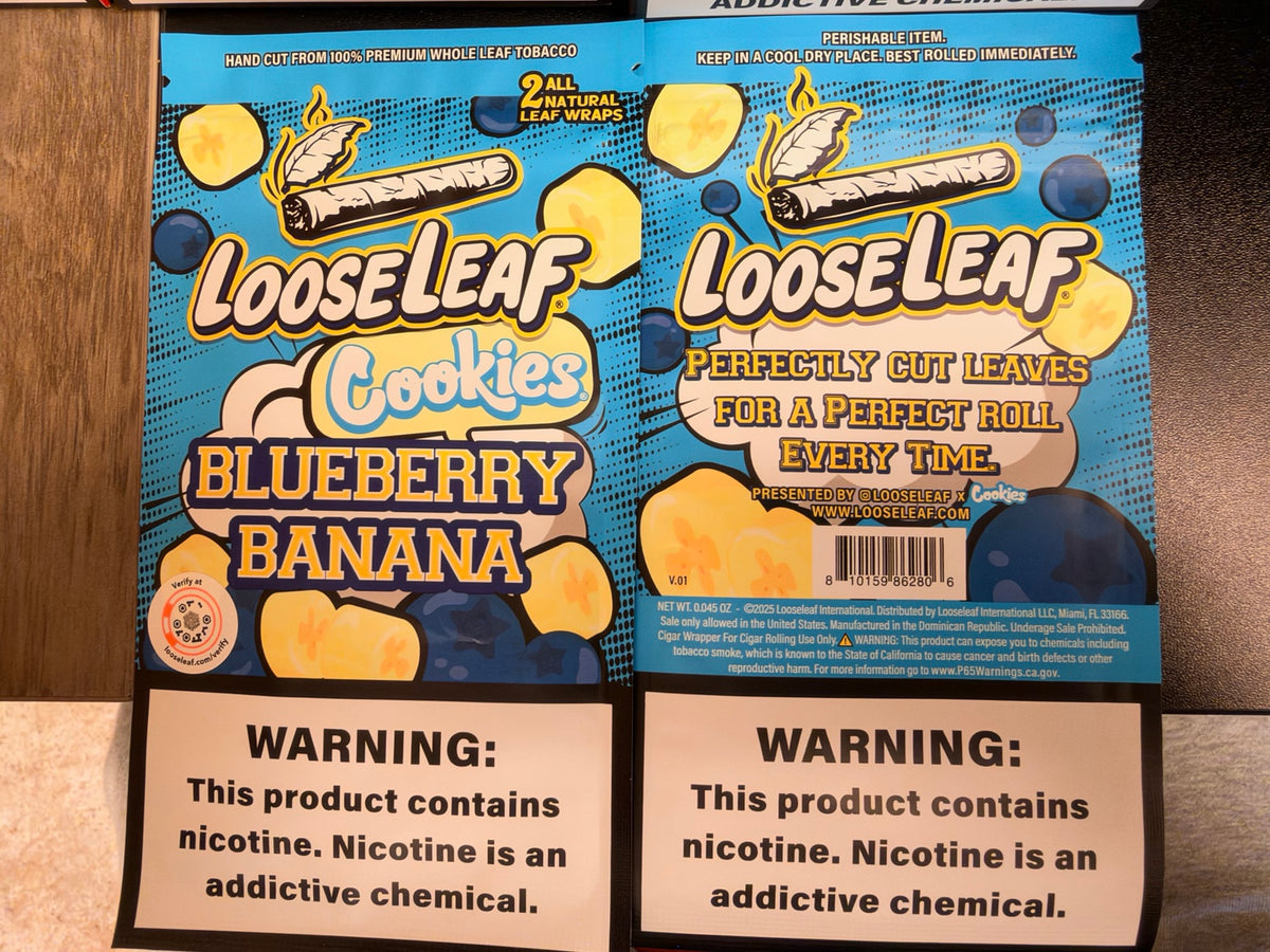 Loose Leaf Wraps - Blueberry Banana, Banana Dream, and Strawberry Dream